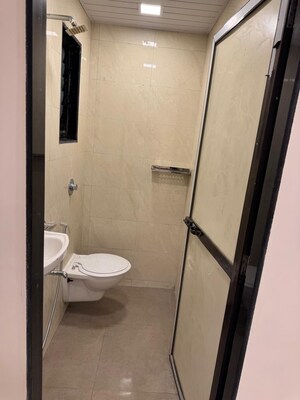 Bathroom in 1 BHK Apartment at MG Complex, Vashi Sector 11 – for Rent