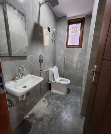 Bathroom in 2 BHK Builder Floor at Chattarpur – for Rent