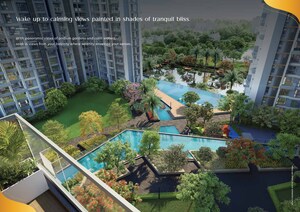 Balcony in 3 BHK Apartment at Godrej Blue, B L Saha Road – for Sale