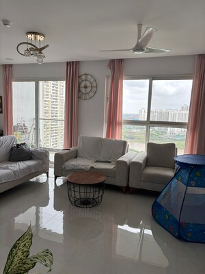 Living Room in 3 BHK Apartment at Goel Ganga Serio, Kharadi – for Sale