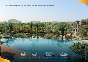 Swimming Pool in 3 BHK Apartment at Godrej Blue, B L Saha Road – for Sale