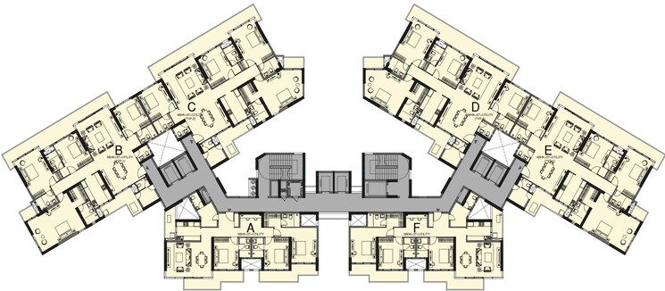 Floor Plan, emaar-elite-oasis 3 Bedroom 1494 Sq.Ft. Apartment In Gomti Nagar Lucknow 9322853
