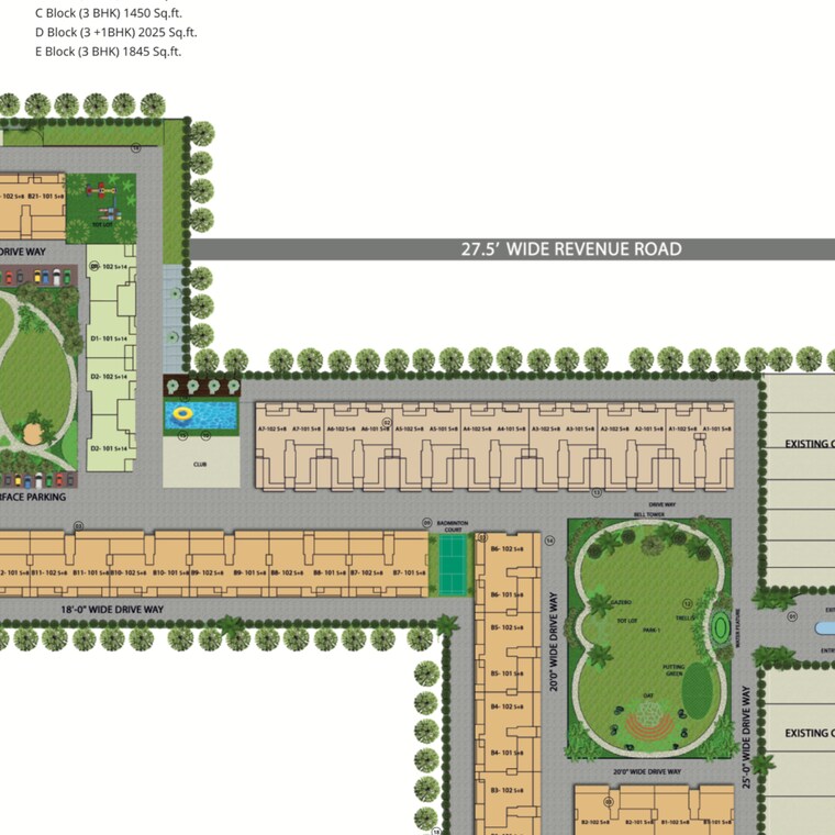 Master Plan, hermitage-centralis 4 Bedroom 3550 Sq.Ft. Apartment In Vip Road Zirakpur 9322875