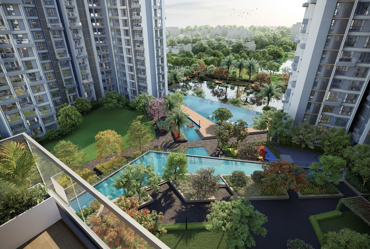 Balcony, godrej-blue 4 Bedroom 2522 Sq.Ft. Apartment In B L Saha Road Kolkata 9322882
