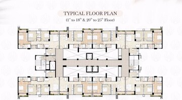Floor Plan in 2 BHK Apartment at Sahu City, Sultanpur Road – for Sale