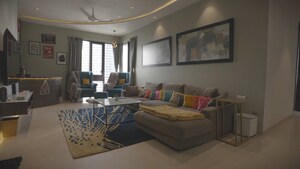 Living Room in 2 BHK Apartment at Lodha The Park, Worli – for Rent