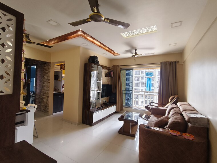 Living Room, laabh-gloria 2 Bedroom 680 Sq.Ft. Apartment In Ghodbunder Road Thane 9322962