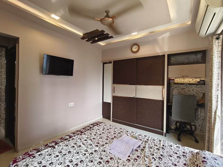 Bedroom, laabh-gloria 2 Bedroom 680 Sq.Ft. Apartment In Ghodbunder Road Thane 9322962