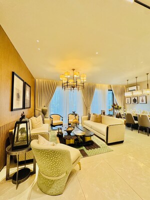 Living Room in 3.5 BHK Apartment at International Airport Road – for Sale