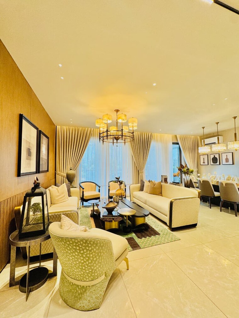 Living Room, international airport road 3.5 Bedroom 2650 Sq.Ft. Apartment In International Airport Road Zirakpur 9322955