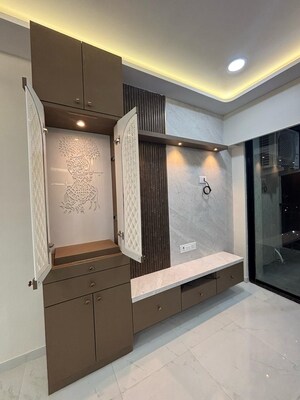 Kitchen in 3 BHK Apartment at Runwal Gardens, Dombivli East – for Rent