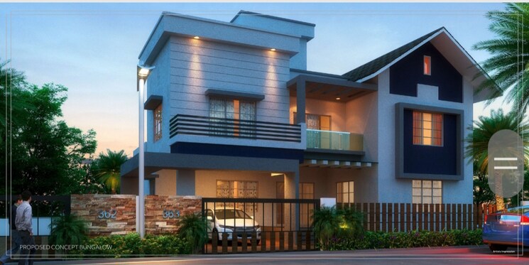 Exterior View, vishal-nivaan-medows 3 Bedroom 1500 Sq.Ft. Villa In Wagholi Pune 9323142