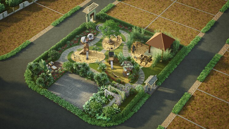 Garden, vishal-nivaan-grandeur  1500 Sq.Yd. Plot In Bakori Pune 9323184