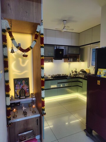 Kitchen in 2 BHK Apartment at Aparna Sarovar Zenith, Nallagandla – for Rent