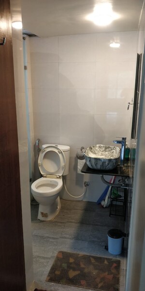 Bathroom in 2 BHK Apartment at Shreeji Paradise, Aundh – for Rent