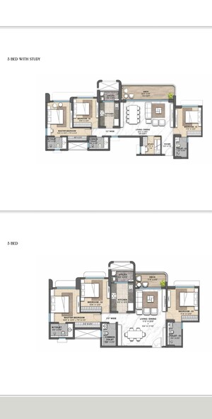 Floor Plan in 3 BHK Builder Floor at Manpada – for Sale