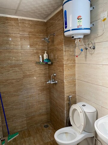 Bathroom in 2 BHK Apartment at Highland Park Chandigarh, Bhabat – for Rent