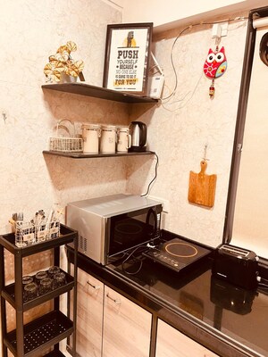 Living Room in 1 BHK Apartment at Pearl Haven, Bandra West – for Rent