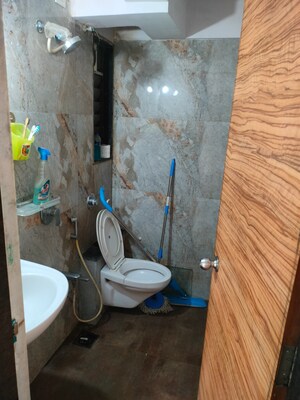 Bathroom in 1 BHK Apartment at Prayag Heights, Dindoshi – for Rent
