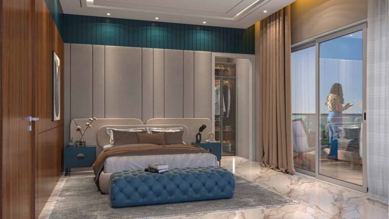 Bedroom, skyline-elevate 4 Bedroom 2200 Sq.Ft. Apartment In Ramgarh Bhudda Zirakpur 9323271