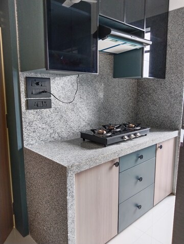 Kitchen in 1 BHK Apartment at Dosti Planet North Tower Elmore, Shilphata – for Sale