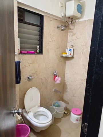 Bathroom in 1 BHK Apartment at Dosti Planet North Ruby, Shilphata – for Sale