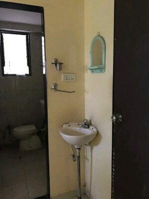 Bathroom in 1 BHK Apartment at Nirman Sankul Apartment, Aundh – for Rent