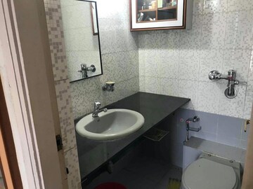 Bathroom in 2 BHK Apartment at Amrut Kalash CHS, Karve Road – for Rent
