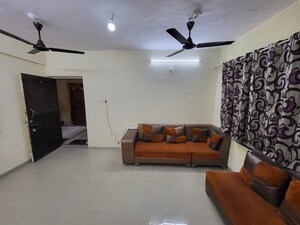 Living Room in 1 BHK Apartment at Kopar Khairane – for Rent
