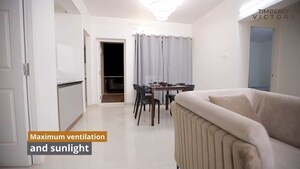 Living Room in 3 BHK Apartment at Vadavalli – for Sale