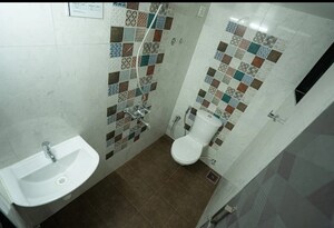 Bathroom in 2 BHK Apartment at Imperial Splendora, Vasai East – for Rent