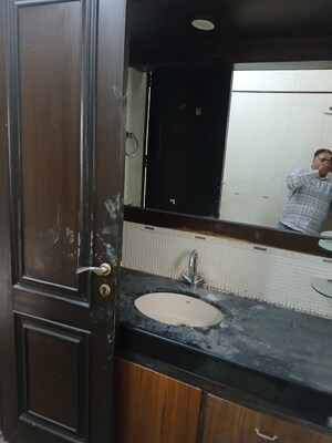 Bathroom in 3 BHK Builder Floor at Kalkaji – for Rent