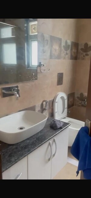 Bathroom in 3 BHK Builder Floor at Chittaranjan Park – for Rent
