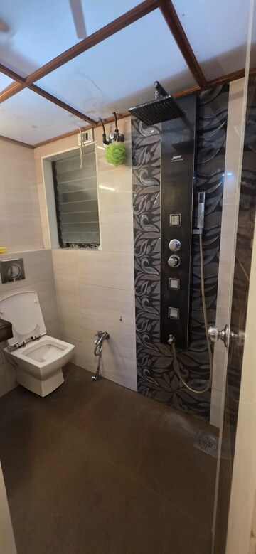 Bathroom in 1 BHK Apartment at HDIL Dheeraj Jamuna, Malad West – for Rent