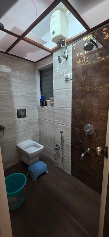 Bathroom in 1 BHK Apartment at HDIL Dheeraj Jamuna, Malad West – for Rent