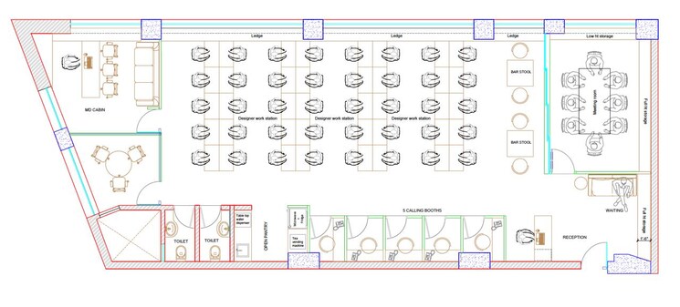 Floor Plan, lodha-supremus-powai Commercial Office Space 2400 Sq.Ft. In Powai Mumbai 9323834