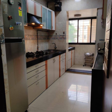 Kitchen in 2 BHK Apartment at Vedant CHS Santacruz, Goi Staff Colony – for Rent