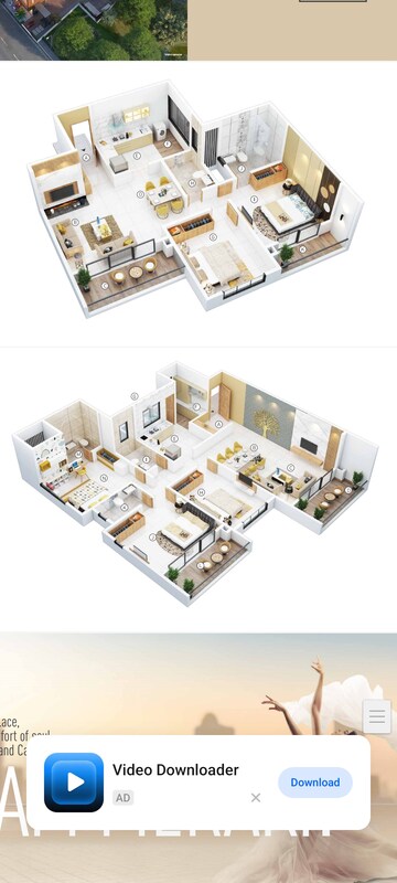 Floor Plan in 3 BHK Apartment at The Gen Meraki, Pashan – for Sale
