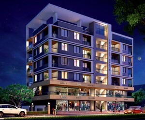  Shop – Exterior View View at Sai Crystal Space, Bopkhel - for Rent