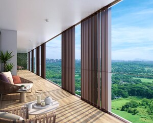 Balcony in 4 BHK Apartment at Oberoi Garden City, Goregaon East – for Sale