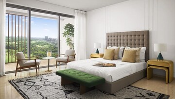 Bedroom in 4 BHK Apartment at Oberoi Garden City, Goregaon East – for Sale