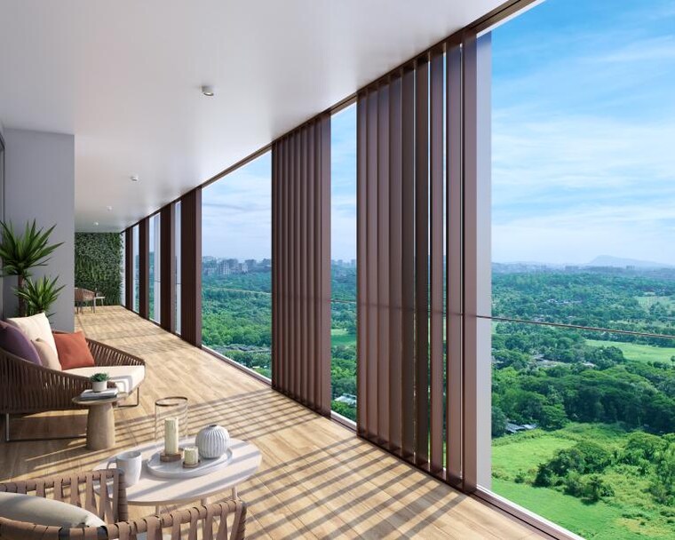 Balcony, oberoi-garden-city 3 Bedroom 1825 Sq.Ft. Apartment In Goregaon East Mumbai 9324098