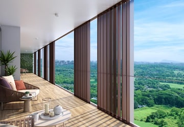 Balcony in 3 BHK Apartment at Oberoi Garden City, Goregaon East – for Sale