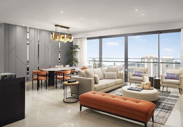 Living Room in 3 BHK Apartment at Oberoi Garden City, Goregaon East – for Sale