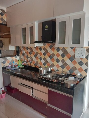 Kitchen in 2 BHK Apartment at Sargam CHS Nanded, Sinhagad Road – for Rent