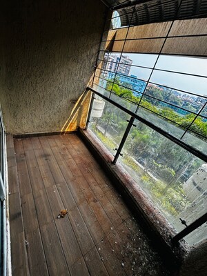 Balcony in 2 BHK Apartment at Seawoods – for Rent