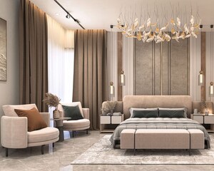 Living Room in 3 BHK Apartment at Nagla Road – for Sale