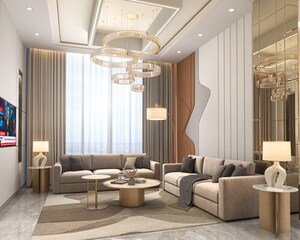 Living Room in 3 BHK Apartment at Nagla Road – for Sale