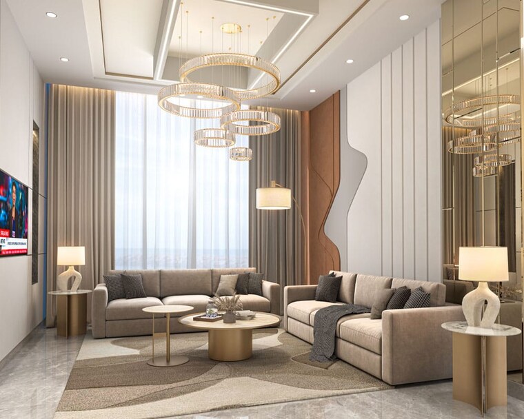 Living Room, nagla road 3 Bedroom 1630 Sq.Ft. Apartment In Nagla Road Zirakpur 9324239