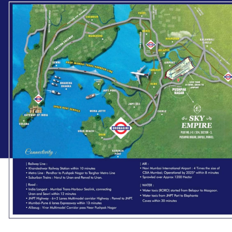 Map Location, pushpak nagar 1 Bedroom 683 Sq.Ft. Apartment In Pushpak Nagar Navi Mumbai 9324359